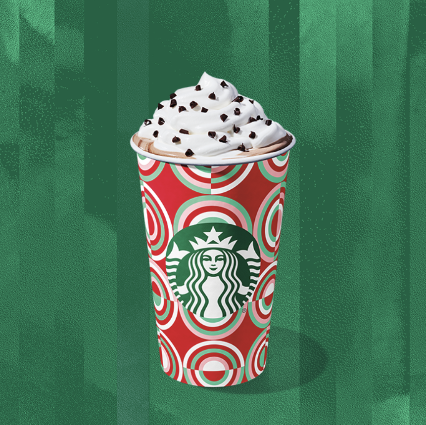 Peppermint Mocha is a returning item on the Starbucks menu.